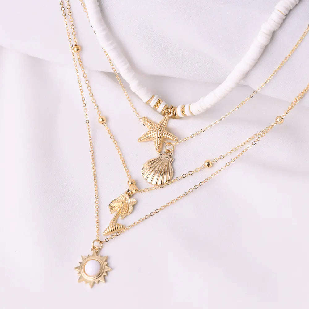 Clay Starfish - Shell Pendant Necklace