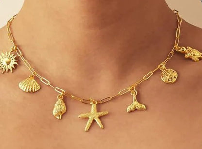 Shell Starfish Beach Necklace