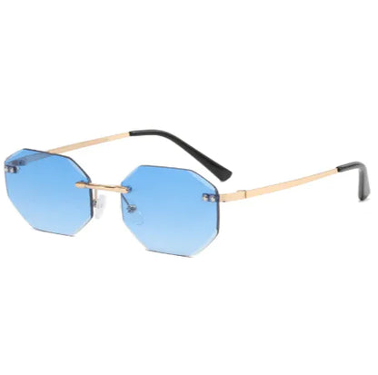 Frameless Polygon Sunglasses