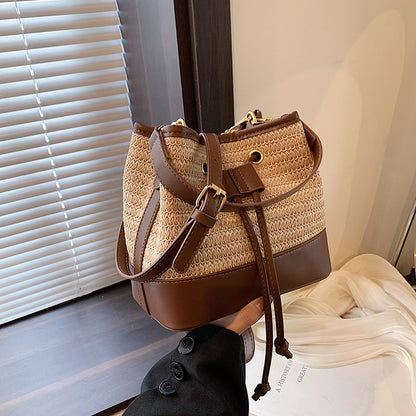 Straw Braided Shoulder Bag