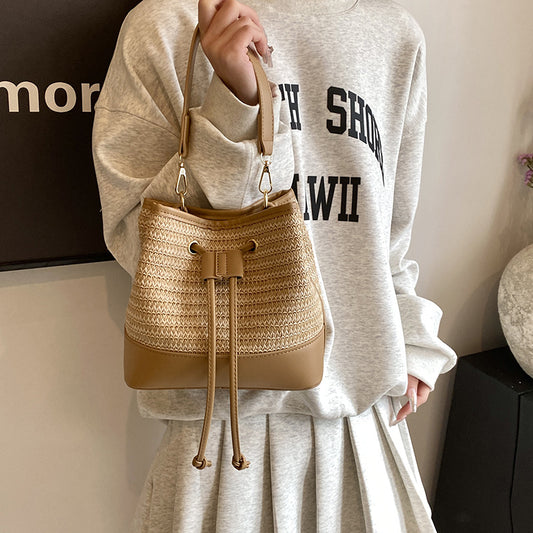Straw Braided Shoulder Bag