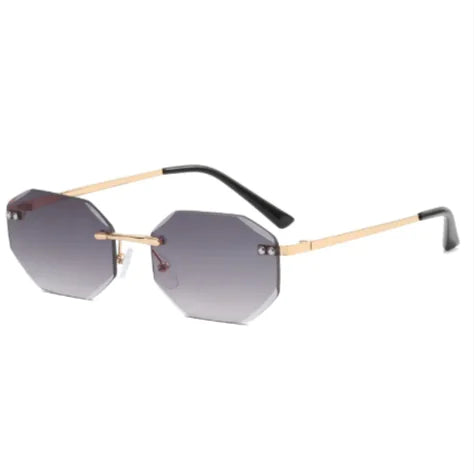 Frameless Polygon Sunglasses