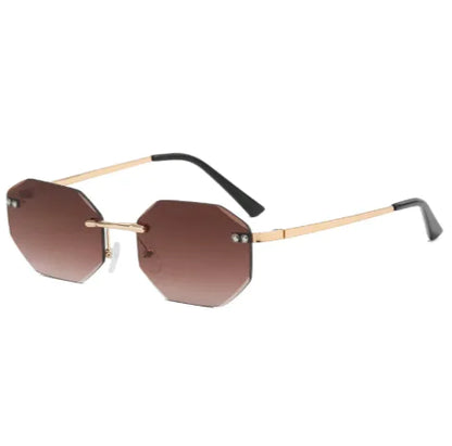 Frameless Polygon Sunglasses