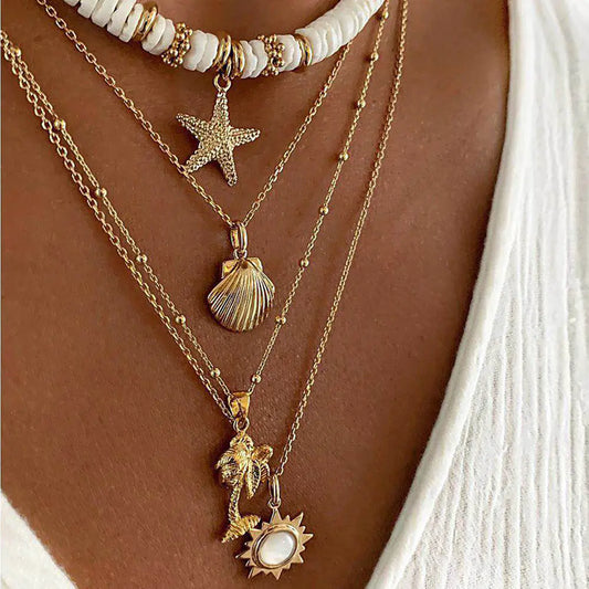 Clay Starfish - Shell Pendant Necklace