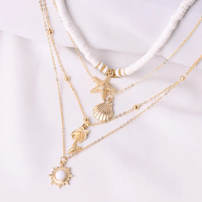 Clay Starfish - Shell Pendant Necklace