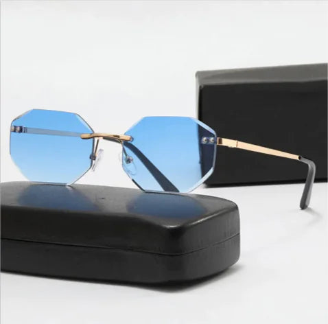 Frameless Polygon Sunglasses