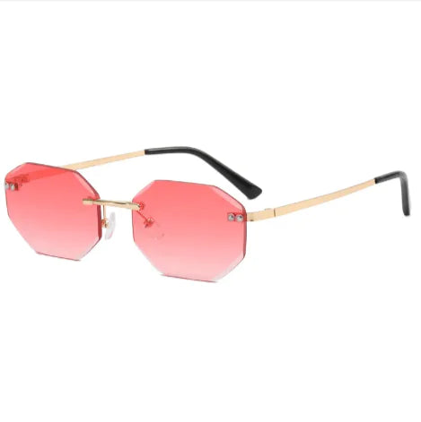 Frameless Polygon Sunglasses